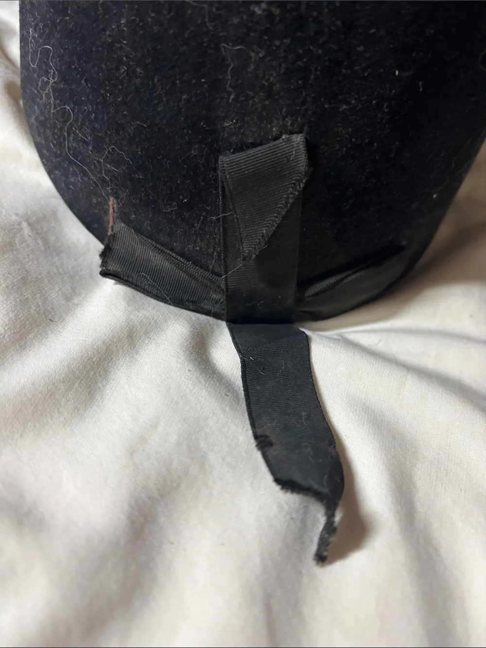 Vintage Black Velvet Riding Hat